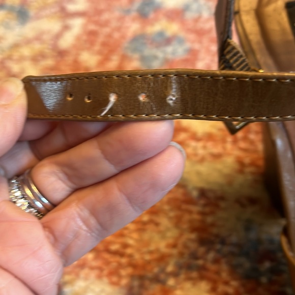 Forever 21 Brown Strappy High Platform Sandals size 7.5 - Picture 4 of 13